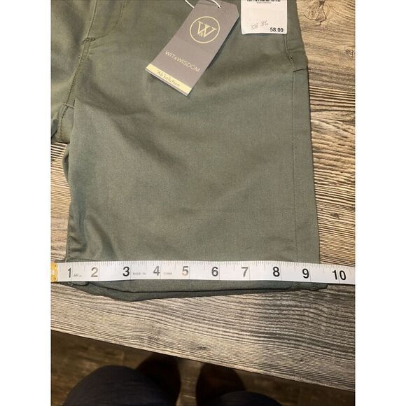WIT & WISDOM Womens Size 00 'Ab' Solution Stretch Twill Shorts Olive Green. T - Picture 12 of 12